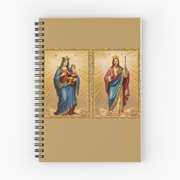 Item preview, 2 Icons of the Mother of God Mary, Help of Christians and Lord Pantocrator - Two full-length icons designed and sold by orthodox-icon.