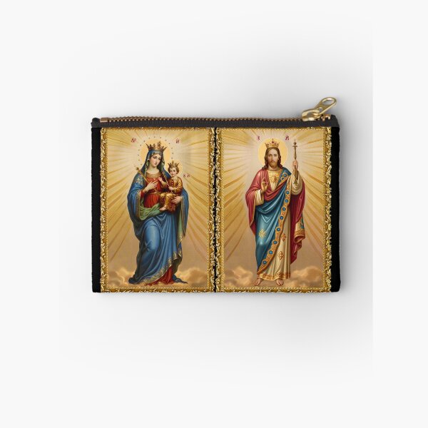 Item preview, 2 Icons of the Mother of God Mary, Help of Christians and Lord Pantocrator - Two full-length icons designed and sold by orthodox-icon.