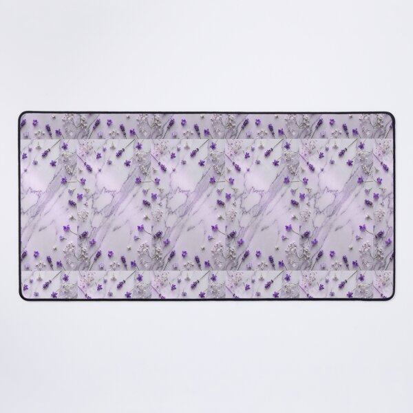 Item preview, Floral Flat Lay on Veined Purple Marble designed and sold by akshaysury.