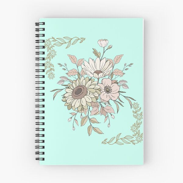 Item preview, Elegant Pastel Floral Bouquet with Vintage Botanical Accents – Soft Cottagecore Flower Illustration on Black Aesthetic Background TShirt designed and sold by YasirHamidDesigns .