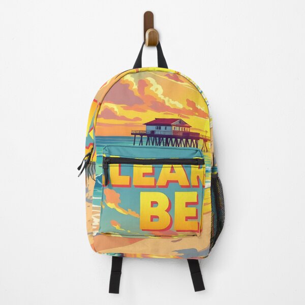 Item preview, Clearwater Beach, Florida, USA: Vintage-Style Painterly Travel Poster designed and sold by LSVart.