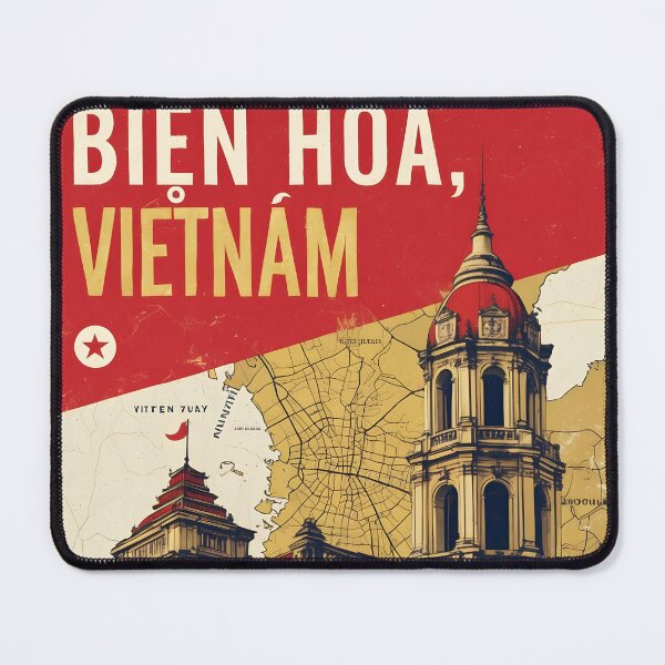 Item preview, Bien Hoa Vietnam 1950s Retro Poster Tourism designed and sold by TravelersGems.