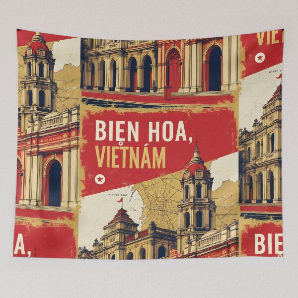 Item preview, Bien Hoa Vietnam 1950s Retro Poster Tourism designed and sold by TravelersGems.