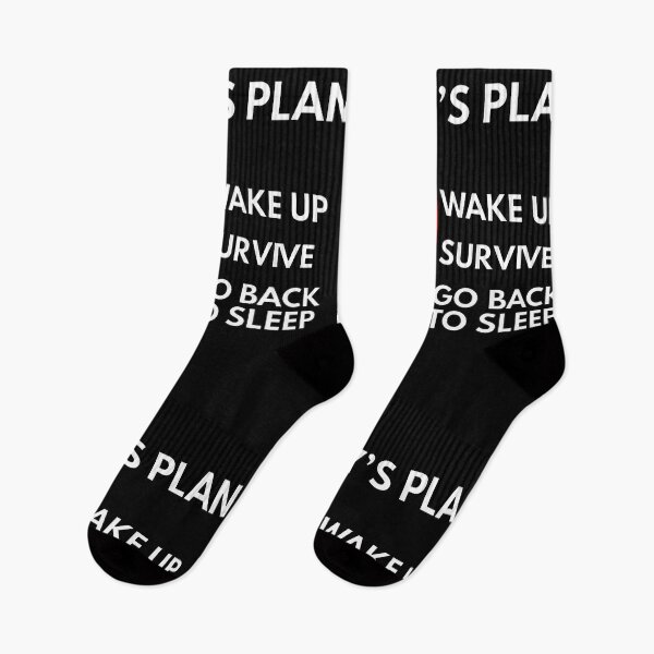 Item preview, Funny Sleep Bed Today's Plan Wake Up Survive Go Back To Sleep designed and sold by KesekDesigns.