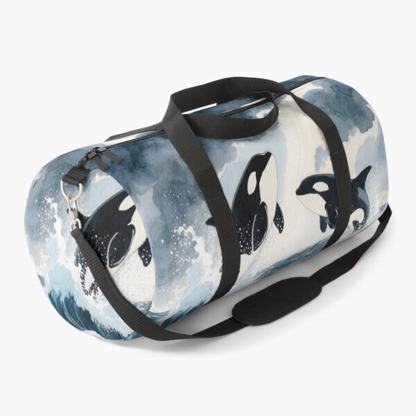 Item preview, Two orcas jump in the sea designed and sold by Mauswohn.