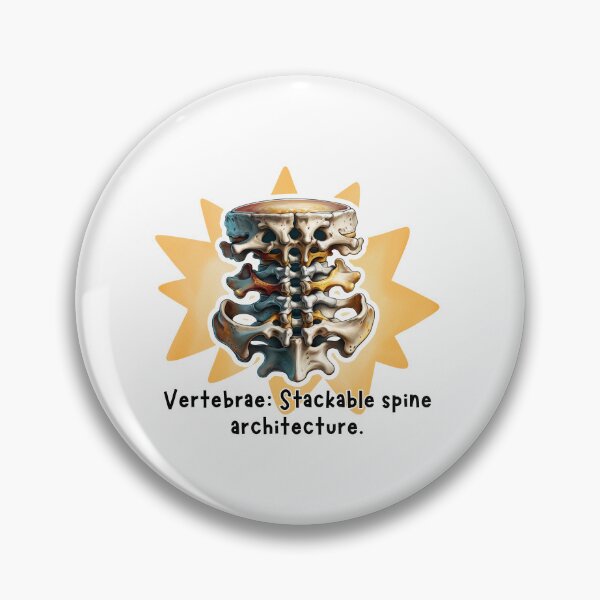 Item preview, Vertebrae Anatomy Illustration designed and sold by MuseGlowStudio.