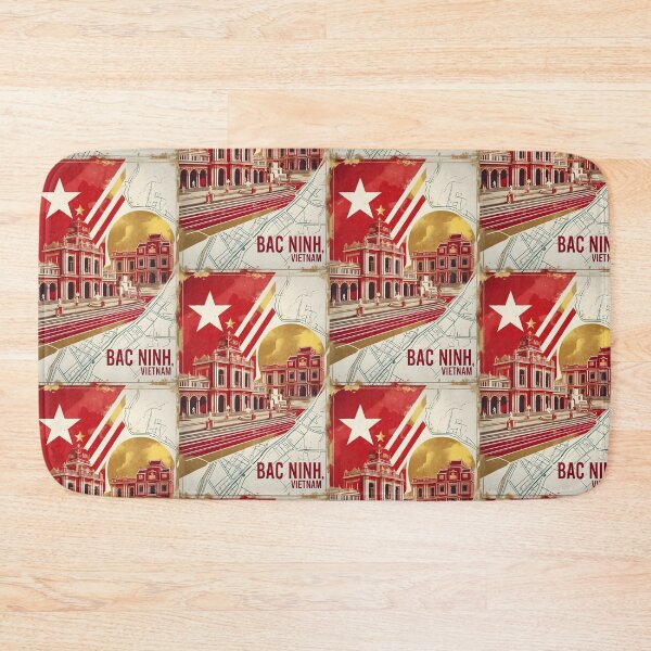 Item preview, Bac Ninh Vietnam 1950s Retro Poster Tourism designed and sold by TravelersGems.