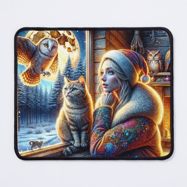 Item preview, Welcoming Owl for the Holiday designed and sold by M-Y-A-R-T-.