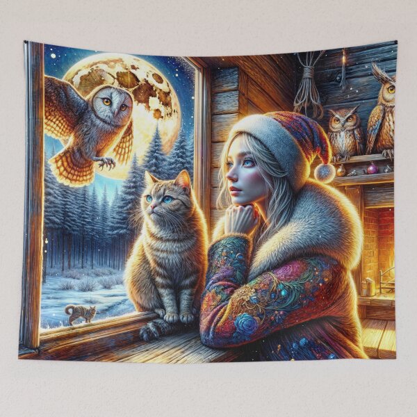 Item preview, Welcoming Owl for the Holiday designed and sold by M-Y-A-R-T-.