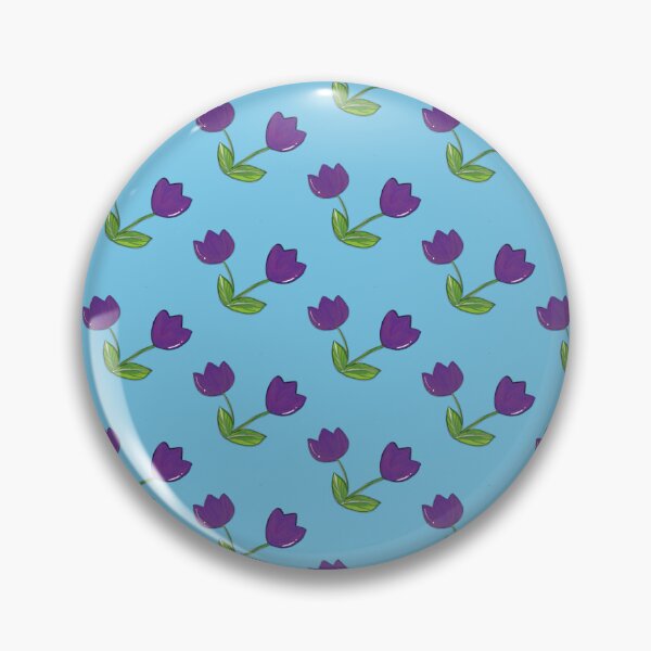 Item preview, Cute Purple Tulip Doodle Seamless Pattern - Spring Floral Print designed and sold by NgernPhanLan.