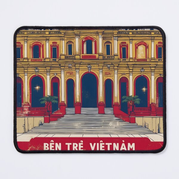Item preview, Ben Tre Vietnam 1950s Retro Poster Tourism designed and sold by TravelersGems.