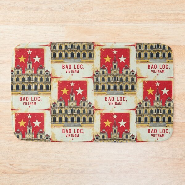 Item preview, Bao Loc Vietnam 1950s Retro Poster Tourism designed and sold by TravelersGems.