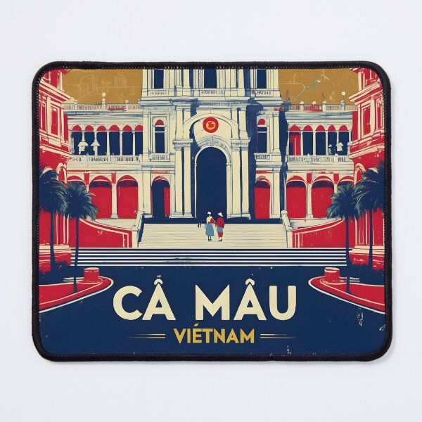 Item preview, Ca Mau Vietnam 1950s Retro Poster Tourism designed and sold by TravelersGems.