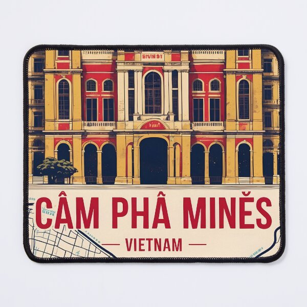Item preview, Cam Pha Mines Vietnam 1950s Retro Poster Tourism designed and sold by TravelersGems.