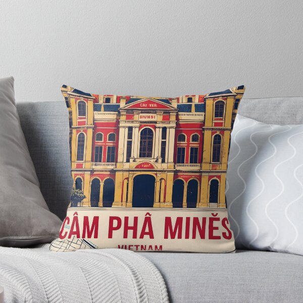 Item preview, Cam Pha Mines Vietnam 1950s Retro Poster Tourism designed and sold by TravelersGems.