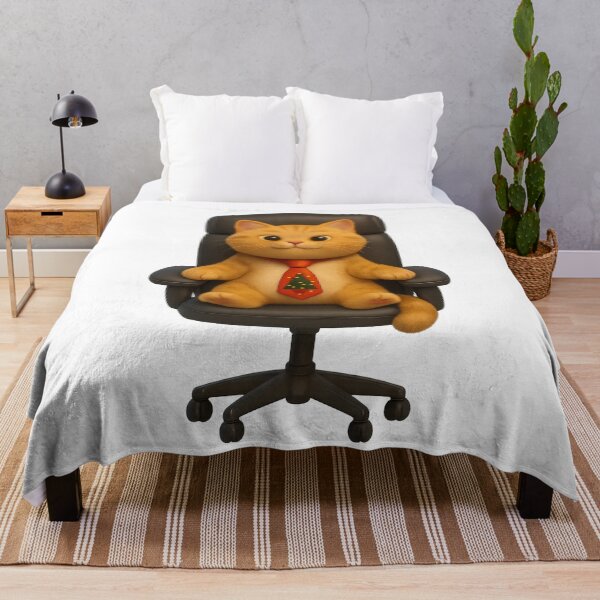 Item preview, Cute Cat Boss CEO In Office Chair | Kawaii Funny Office Humor Gift Art designed and sold by Moons Studio.