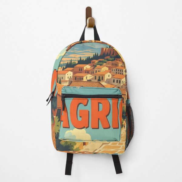Item preview, Agrigento, Sicily, Italy: Vintage-Style Painterly Travel Poster designed and sold by LSVart.