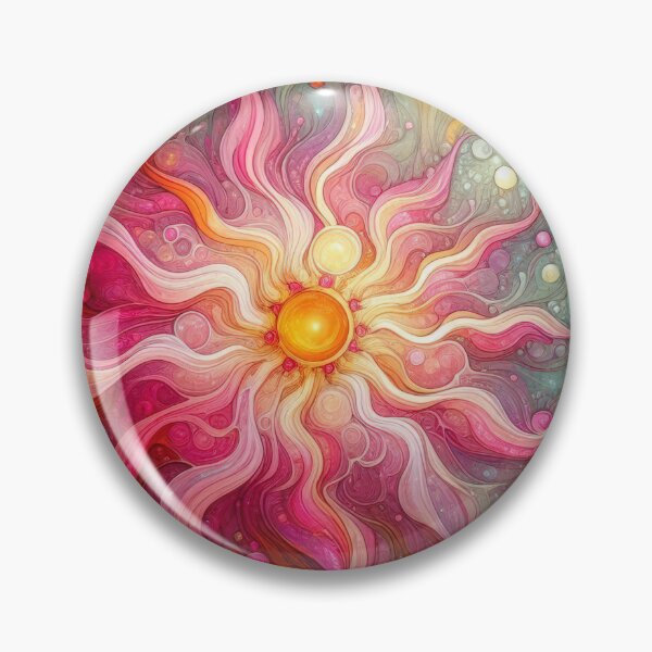 Item preview, Vibrant Sun In Swirls Of Pink Orange And Yellow designed and sold by IZiets.
