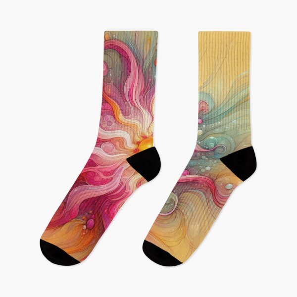 Item preview, Vibrant Sun In Swirls Of Pink Orange And Yellow designed and sold by IZiets.