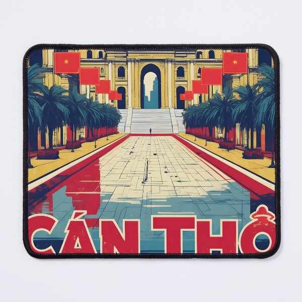 Item preview, Can Tho Vietnam 1950s Retro Poster Tourism designed and sold by TravelersGems.