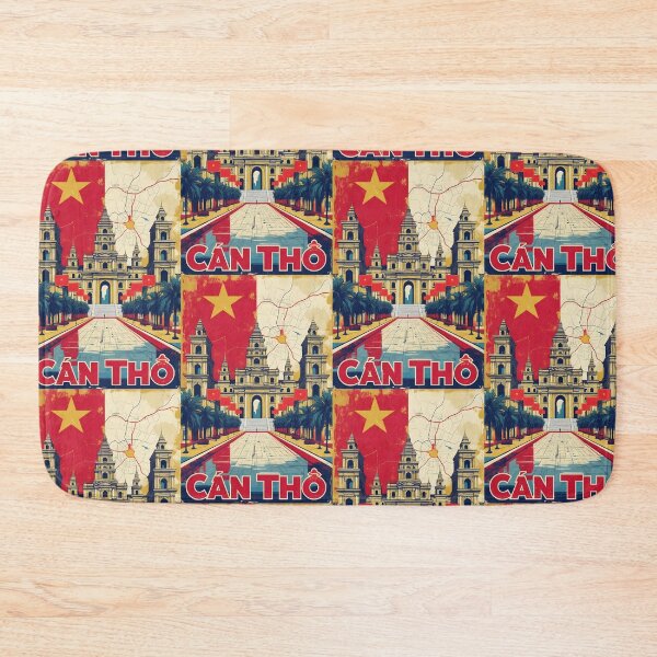 Item preview, Can Tho Vietnam 1950s Retro Poster Tourism designed and sold by TravelersGems.