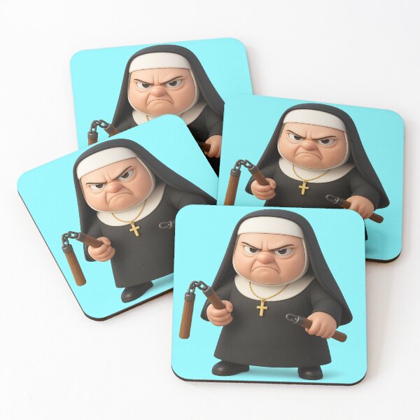 Item preview, Sister Nunchucks: Holy Smackdown!  designed and sold by Wonderful world of whimsical Art of yesteryear and today .