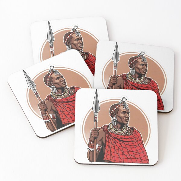 Item preview, Maasai Warrior – Traditional Kenya & Tanzania African Design designed and sold by MarshDesignHub.