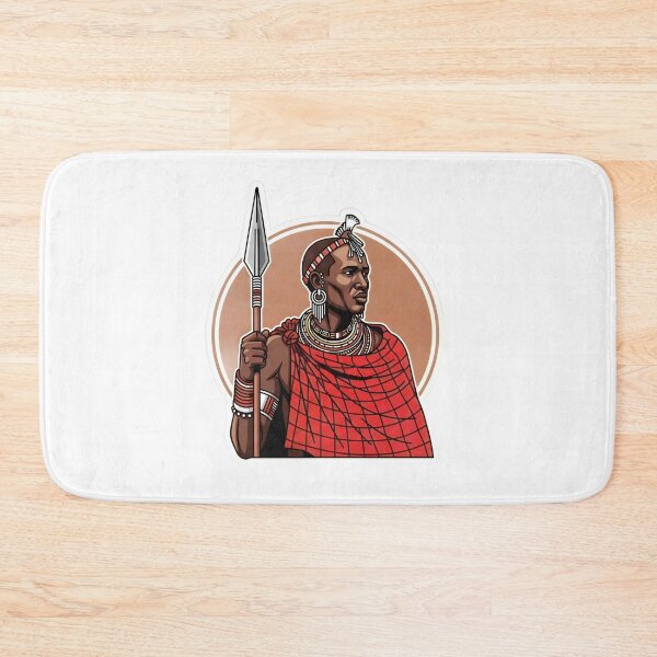 Item preview, Maasai Warrior – Traditional Kenya & Tanzania African Design designed and sold by MarshDesignHub.