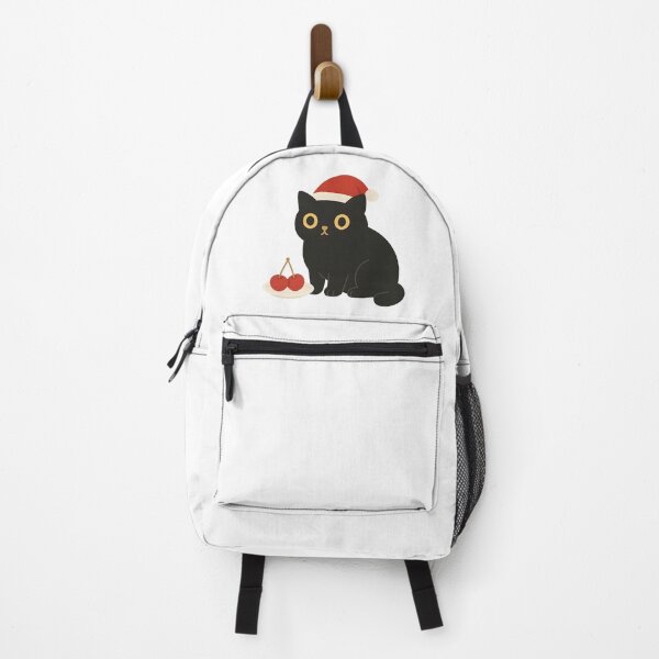 Item preview, Cherry Claus – Cute Christmas Black Cat Illustration designed and sold by InNyutLab.