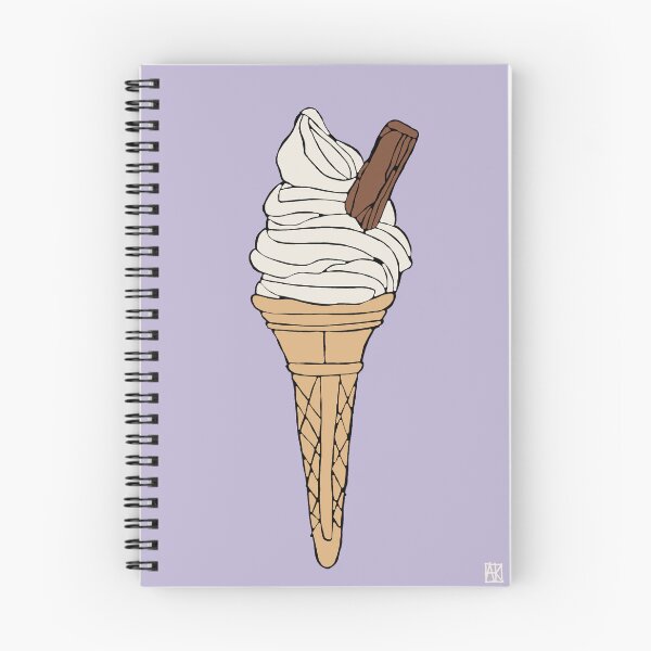 Item preview, Ice Cream With Flake - from an original painting by ArtKara  designed and sold by artkarapainting.