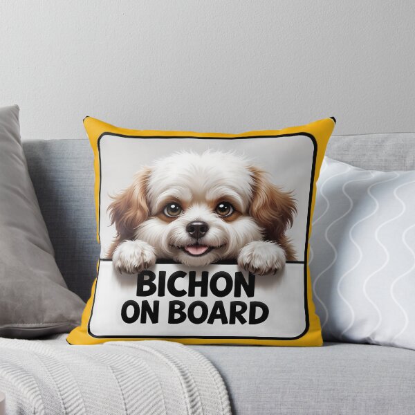 Item preview, Bichon On Board - Cute Bichon Frise Dog Car Sign designed and sold by SolaoLab.