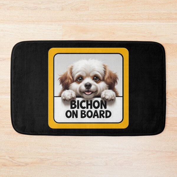 Item preview, Bichon On Board - Cute Bichon Frise Dog Car Sign designed and sold by SolaoLab.