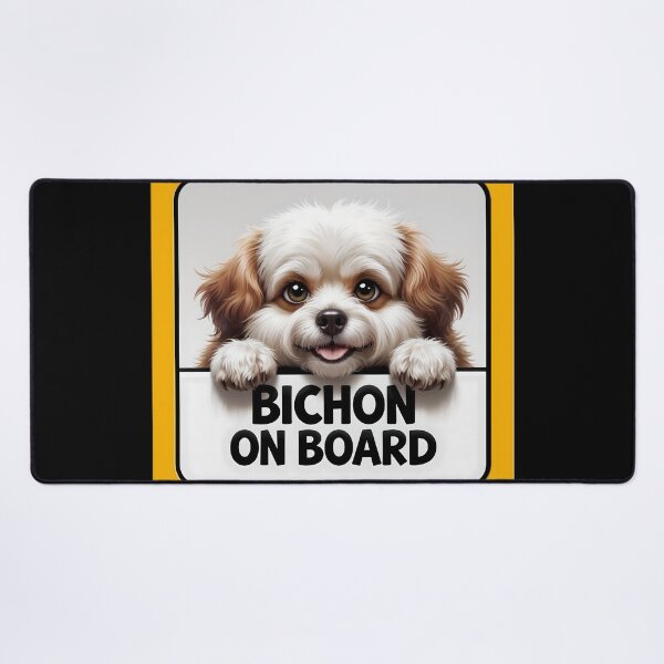 Item preview, Bichon On Board - Cute Bichon Frise Dog Car Sign designed and sold by SolaoLab.