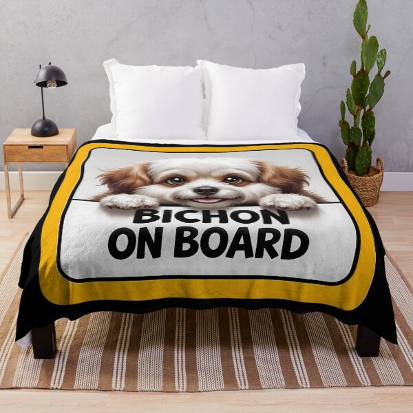 Item preview, Bichon On Board - Cute Bichon Frise Dog Car Sign designed and sold by SolaoLab.
