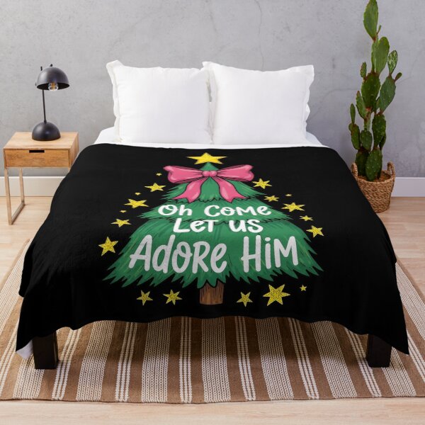 Item preview, Oh Come Let Us Adore Him Christian Christmas designed and sold by BakeryDozen.