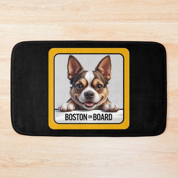 Item preview, Boston On Board - Cute Boston Terrier Dog Car Sign designed and sold by SolaoLab.