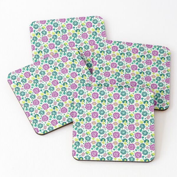 Item preview, Delicate colorful flowers on a white background designed and sold by Beleza e Estilo.