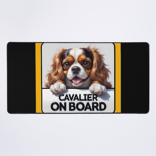 Item preview, Cavalier On Board - Cute Cavalier King Charles Spaniel Dog Car Sign designed and sold by SolaoLab.