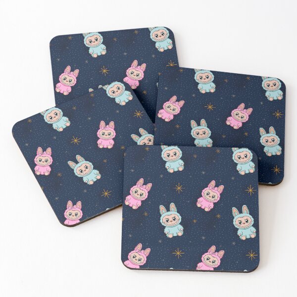Item preview, Rose and blue labubu seamless pattern designed and sold by jancajiravova.