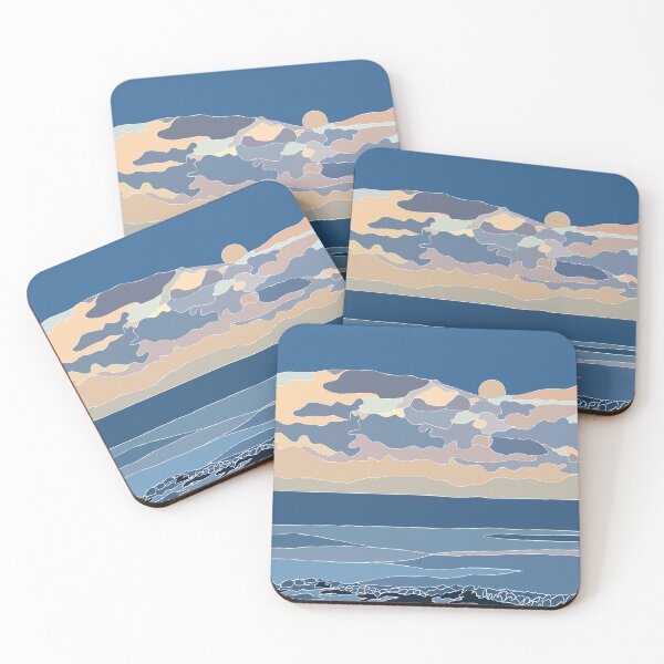 Item preview, Watergate Bay - Sunset - from an original artwork by ArtKara  designed and sold by artkarapainting.