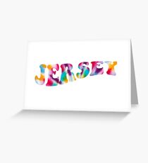 tiedye jersey Greeting Card