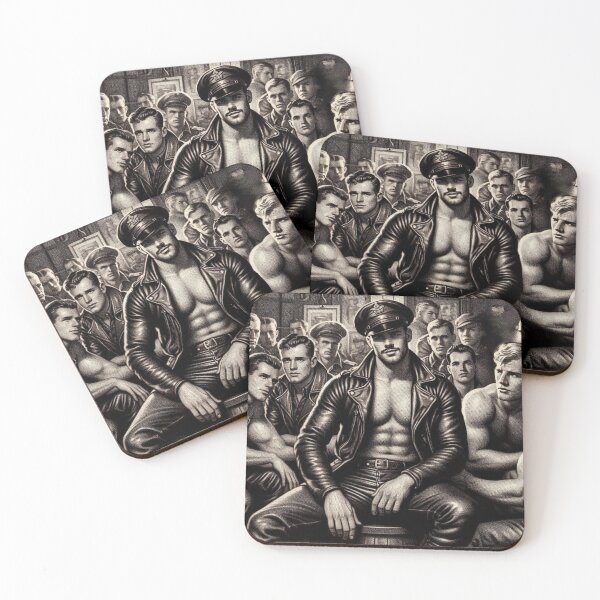 Item preview, Vintage Leather Daddy Berlin We've Been Expecting You Brotherhood Leather Bar Pride Tom of Finland Tribute Graphic Design designed and sold by ItsAKinkThing.