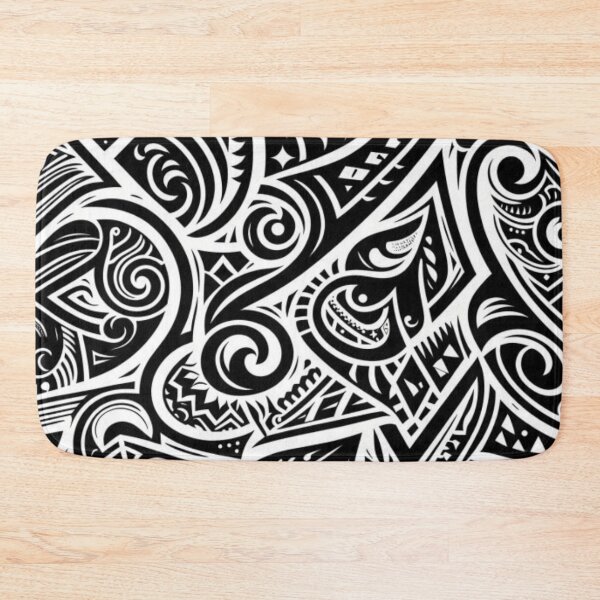 Item preview, Bold Maori Tribal Pattern with Intricate Cultural Aotearoa Motifs designed and sold by BestDetailer.