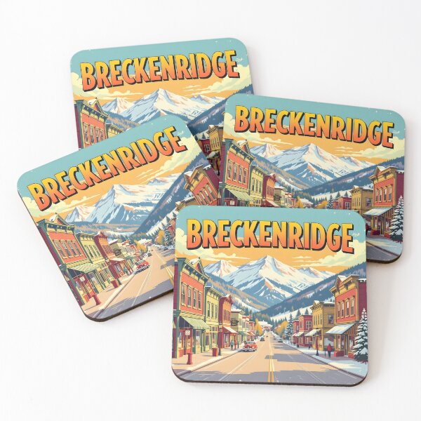 Item preview, Breckenridge, Colorado, USA: Vintage-Style Painterly Travel Poster designed and sold by LSVart.