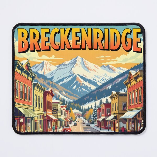 Item preview, Breckenridge, Colorado, USA: Vintage-Style Painterly Travel Poster designed and sold by LSVart.
