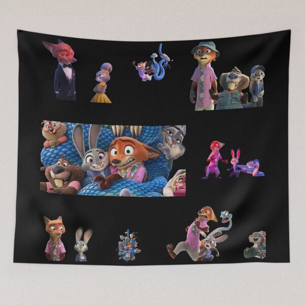 Item preview, Zootopia 2 Funny Cute Judy Hopps / Nick Wilde / Sticker Pack, phone cases, shirt, journals, bags, blankets,  etc / Zootopia Merch / Animation Movie designed and sold by TeenLake.