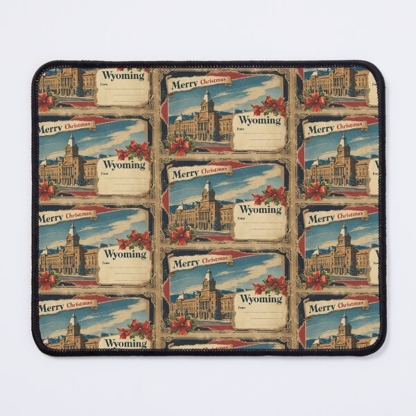 Item preview, Merry Christmas From Wyoming USA Postcard Greetings Retro Travel Vintage 2 designed and sold by TravelPostcardGems.