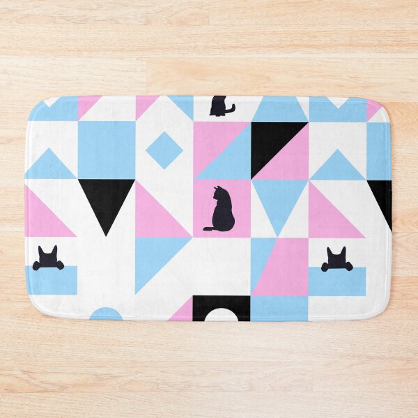Item preview, Cats pattern blue and pink designed and sold by ElenSolo.