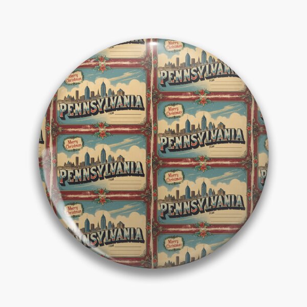 Item preview, Merry Christmas From Pennsylvania USA Postcard Greetings Retro Travel Vintage designed and sold by TravelPostcardGems.