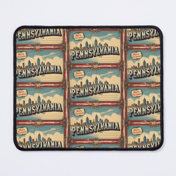 Item preview, Merry Christmas From Pennsylvania USA Postcard Greetings Retro Travel Vintage designed and sold by TravelPostcardGems.